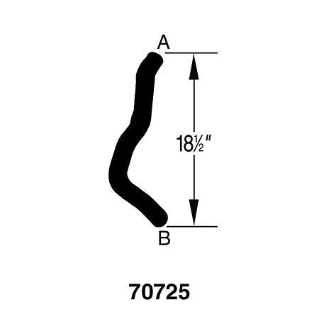 Dayco Curved Radiator Hose - E70725