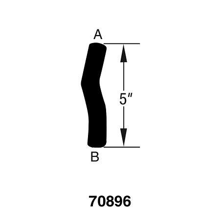 Dayco Curved Radiator Hose - A70896