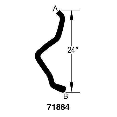 Dayco Curved Radiator Hose - E71884