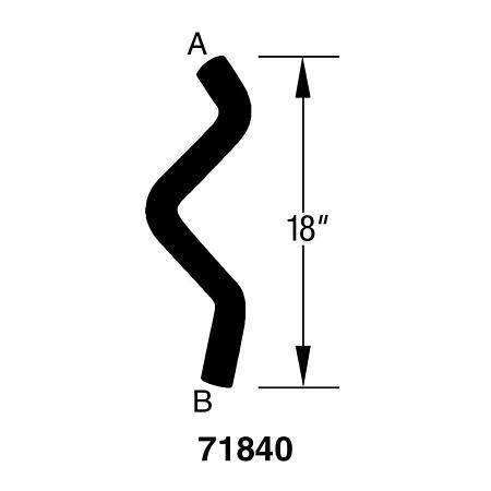 Dayco Curved Radiator Hose - E71840