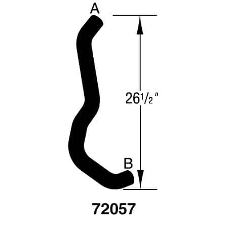 Dayco Curved Radiator Hose - E72057