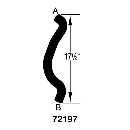 Dayco Curved Radiator Hose - E72197