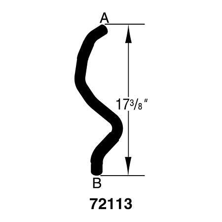 Dayco Curved Radiator Hose - E72113