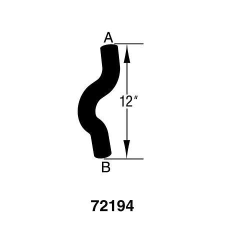 Dayco Curved Radiator Hose - D72194