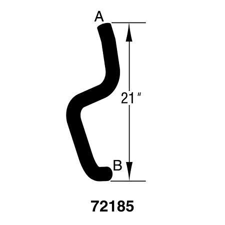 Dayco Curved Radiator Hose - E72185