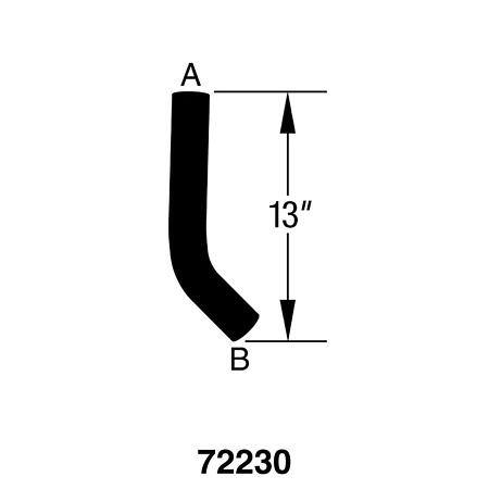 Dayco Curved Radiator Hose - D72230