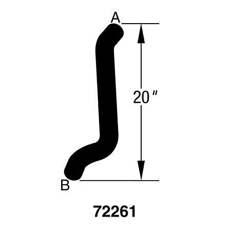 Dayco Curved Radiator Hose - E72261