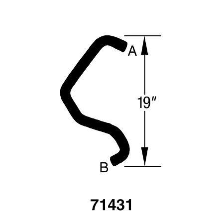 Dayco Curved Radiator Hose - E71431