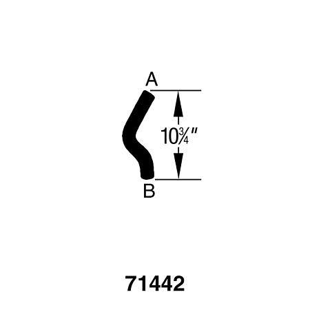 Dayco Curved Radiator Hose - B71442