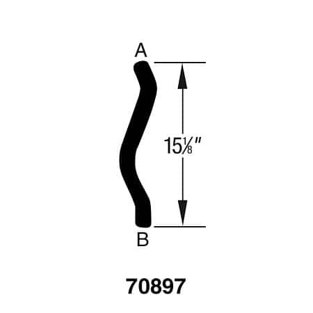 Dayco Curved Radiator Hose - D70897