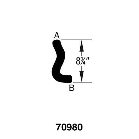 Dayco Curved Radiator Hose - B70980