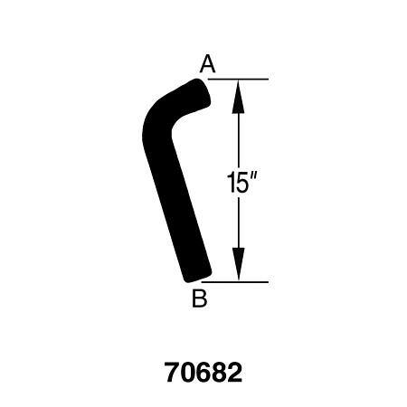 Dayco Curved Radiator Hose - C70682