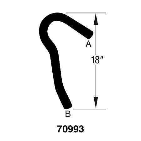 Dayco Curved Radiator Hose - D70993