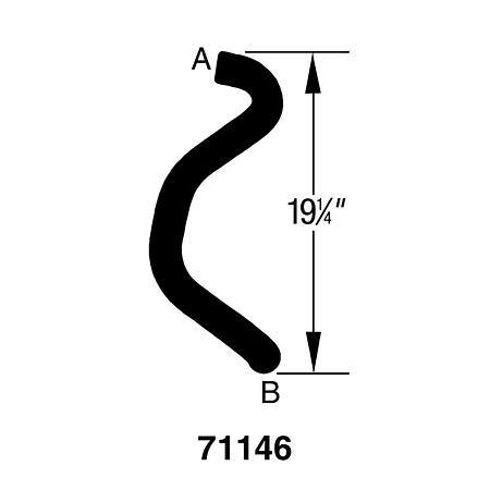 Dayco Curved Radiator Hose - E71146