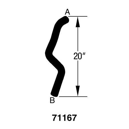 Dayco Curved Radiator Hose - E71167