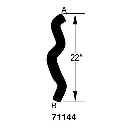 Dayco Curved Radiator Hose - E71144