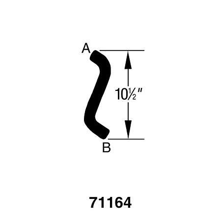 Dayco Curved Radiator Hose - B71164