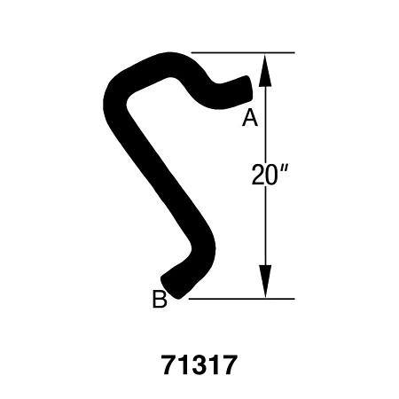 Dayco Curved Radiator Hose - E71317