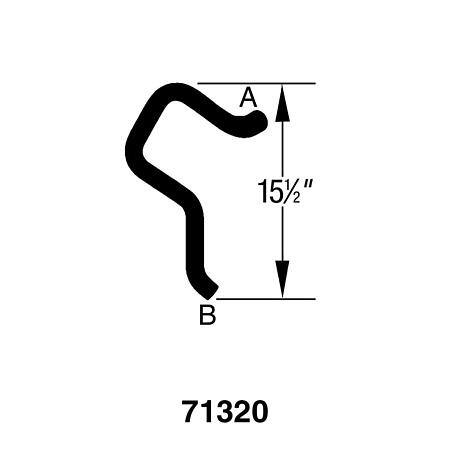 Dayco Curved Radiator Hose - E71320