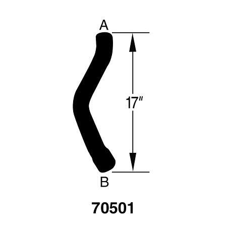 Dayco Curved Radiator Hose - D70501