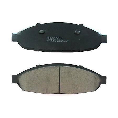 Wearever Silver Organic Brake Pads - Front (4-Pad Set) - NAD 997