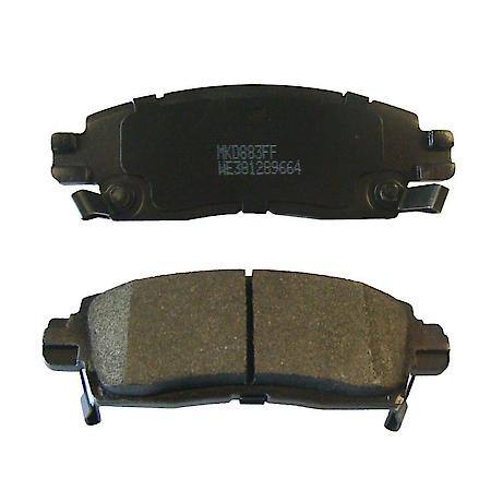 Wearever Silver Semi-Metallic Brake Pads - Rear (4-Pad Set) - MKD 883