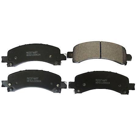 Wearever Silver Semi-Metallic Brake Pads - Rear (4-Pad Set) - MKD 974A