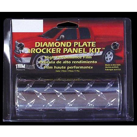 Trimbrite Diamond-Plate Rocker Panel Kit 6inch X 14' - T1840