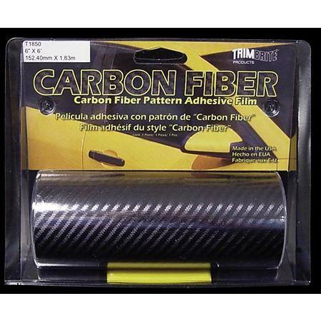 Trimbrite Carbon Fiber Vinyl 6inch x 6' - T1850