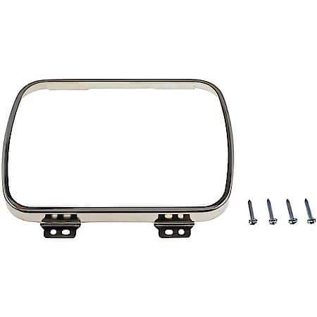 Dorman - Help Rectangular Headlamp Retaining Ring (2) with 4 Retaining Screws - Steel - 42407