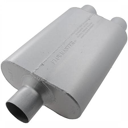 Flowmaster Inc. 40 Delta Flow Muffler - 2.50 Center In / 2.50 Dual Out - Aggressive Sound - 9425400