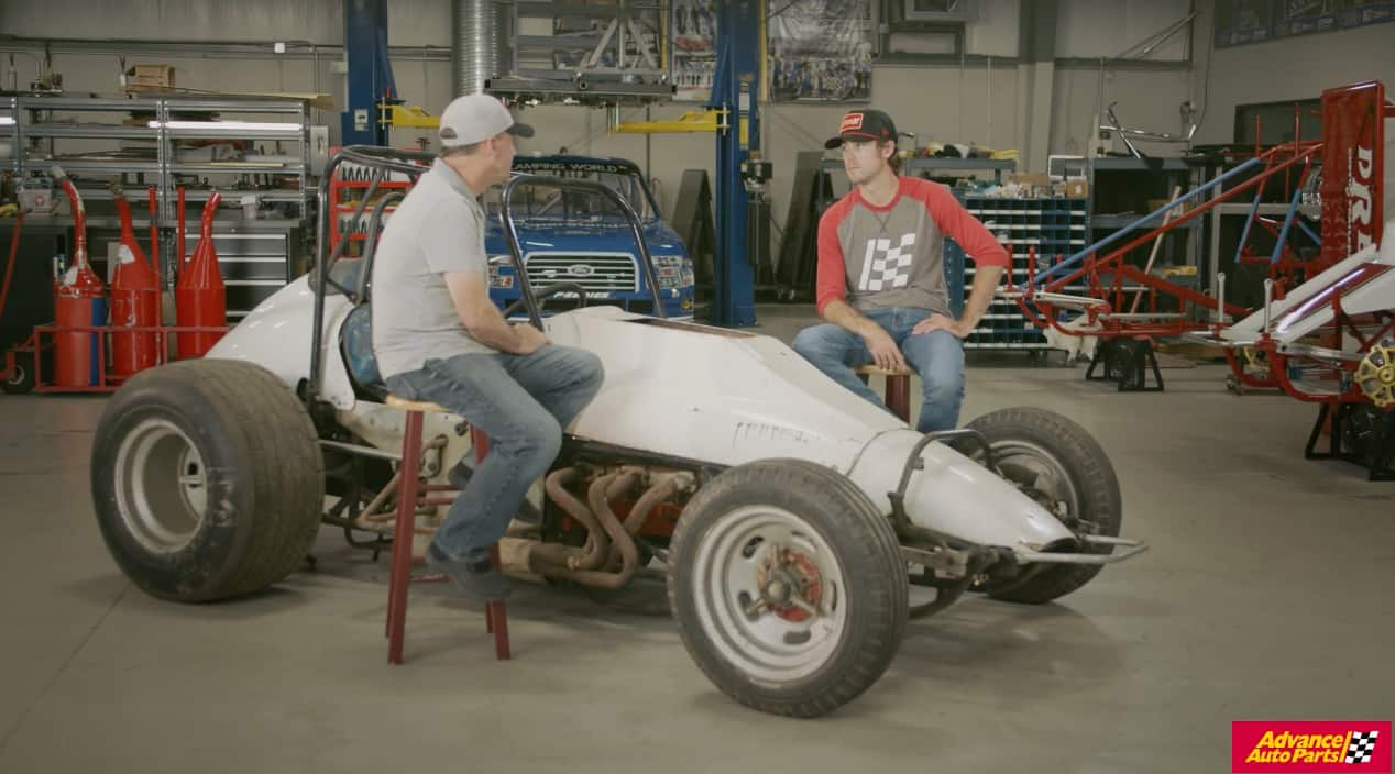 Ryan Blaney and his father