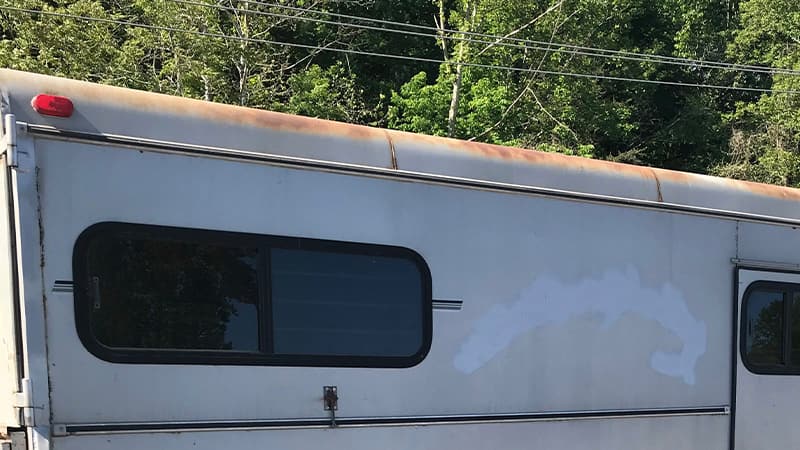 rust on a trailer