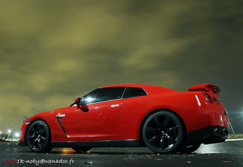 Red Nissan GTR