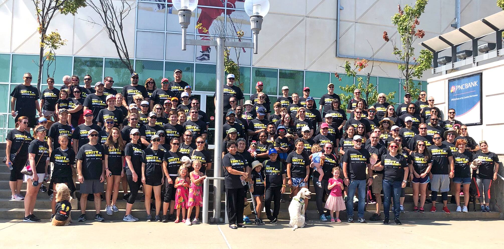 the Advance team at the 2019 AHA heart walk