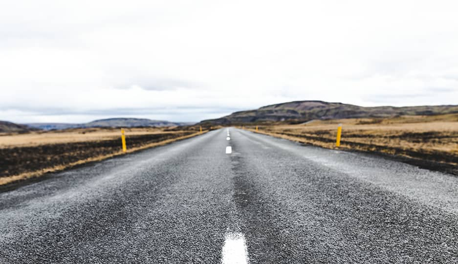 empty rural road