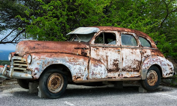 Rusty car