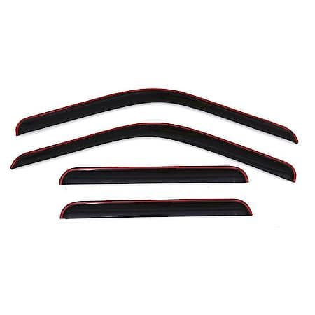 Auto Ventshade (AVS) Ventvisor Window Visors: In-Channel Mount, Smoke, Front And Rear, 4 Piece, 194953