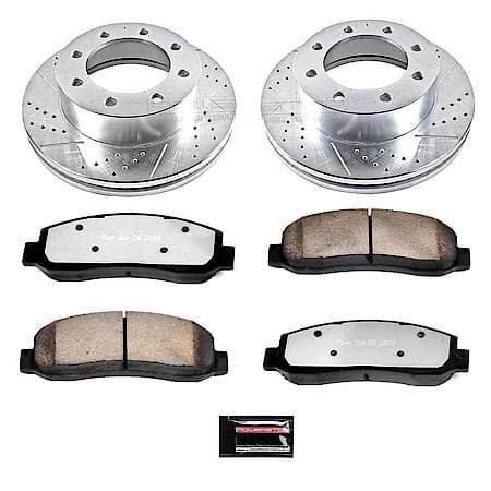 PowerStop Carbon-Fiber Ceramic Disc Pad And Rotor: Brake Kit, Z36 Truck And Tow, K1781-36