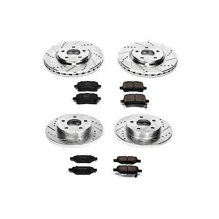 PowerStop Carbon-Fiber Ceramic Disc Pad And Rotor: Brake Kit, Z23 Daily Driver, K1612