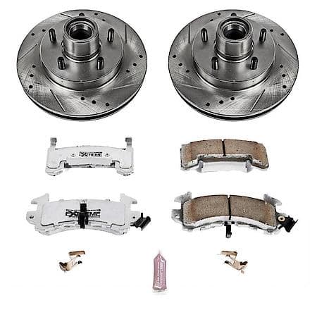 PowerStop Carbon-Fiber Ceramic Disc Pad And Rotor: Brake Kit, Z26 Street Performance, K1482-26