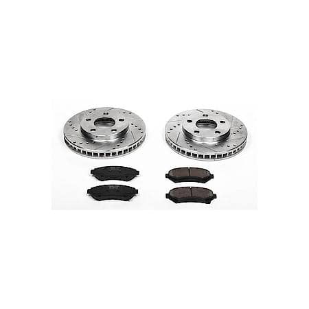 PowerStop Carbon-Fiber Ceramic Disc Pad And Rotor: Brake Kit, Z23 Daily Driver, K2553
