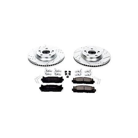 PowerStop Carbon-Fiber Ceramic Disc Pad And Rotor: Brake Kit, Z23 Daily Driver, K3053