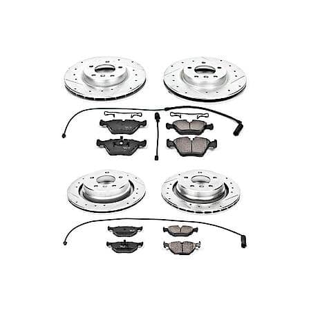 PowerStop Carbon-Fiber Ceramic Disc Pad And Rotor: Brake Kit, Z23 Daily Driver, K4229
