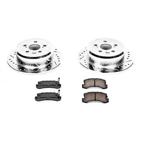 PowerStop Carbon-Fiber Ceramic Disc Pad And Rotor: Brake Kit, Z23 Daily Driver, K3147