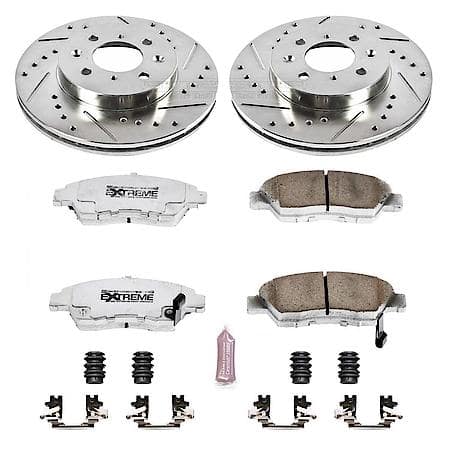 PowerStop Carbon-Fiber Ceramic Disc Pad And Rotor: Brake Kit, Z26 Street Performance, K694-26