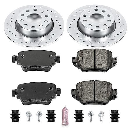 PowerStop Carbon-Fiber Ceramic Disc Pad And Rotor: Brake Kit, Z23 Daily Driver, K7053