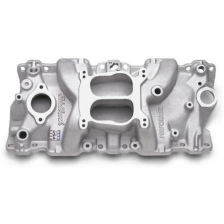 Edelbrock Performer Intake Manifold for 1987-95 Small Block Chevy, Satin Finish, 2104