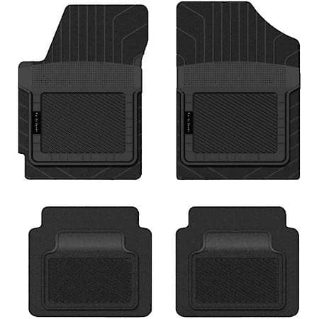 PantsSaver Custom Fit 4 Piece Floor Mat Set, Black, 1908111