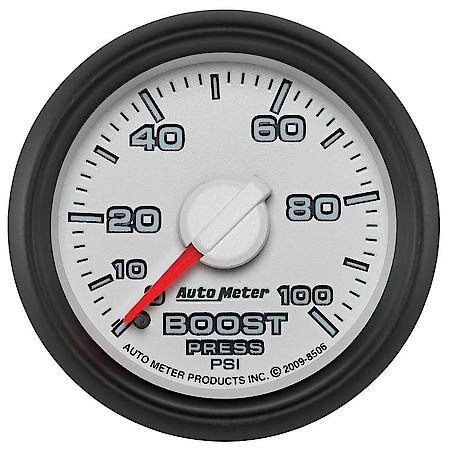 "AutoMeter Gauge Boost 2 1/16"" 100 PSI Mechanical Ram Gen 3 Factory Match, 8506"